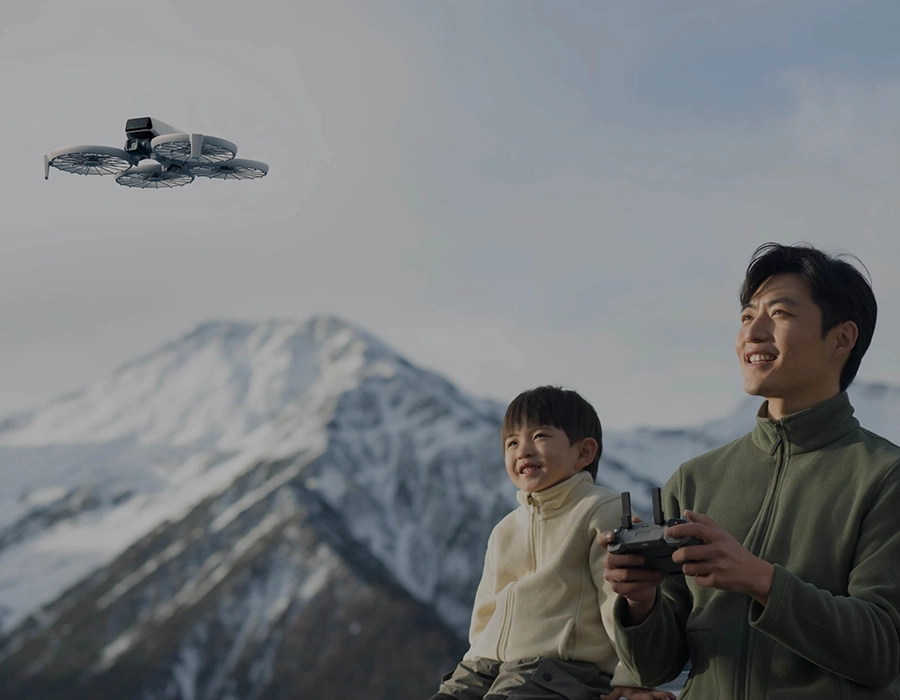 Керування DJI Flip через додаток з активованим режимом зйомки