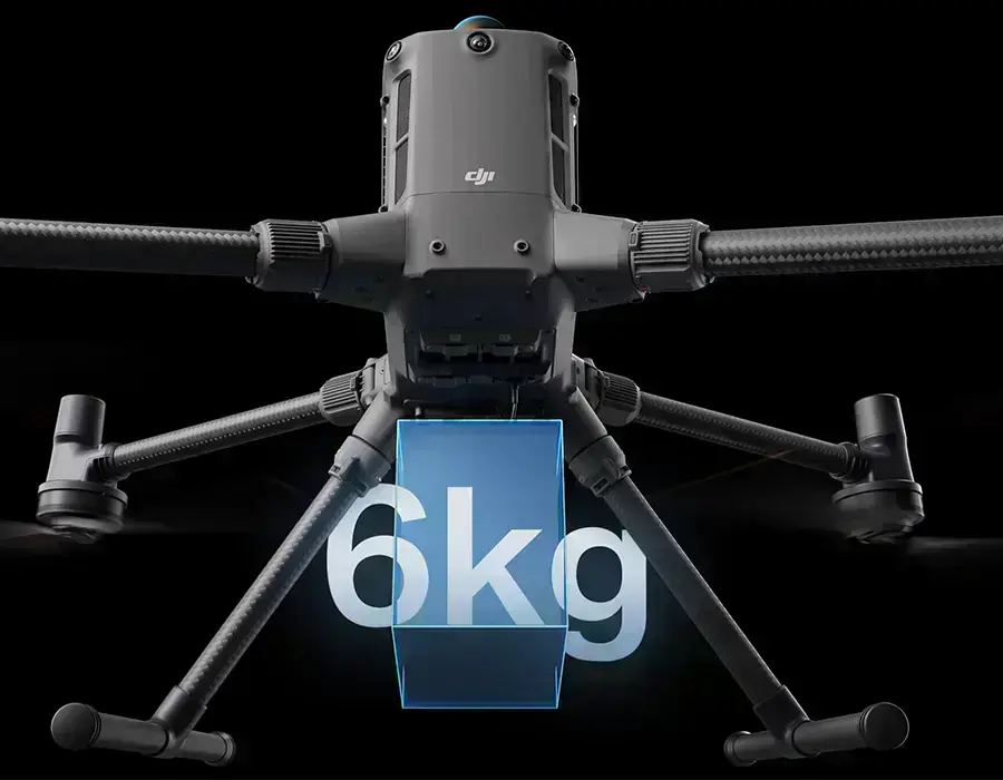 Квадрокоптер DJI Matrice 400 с двойными подвесами