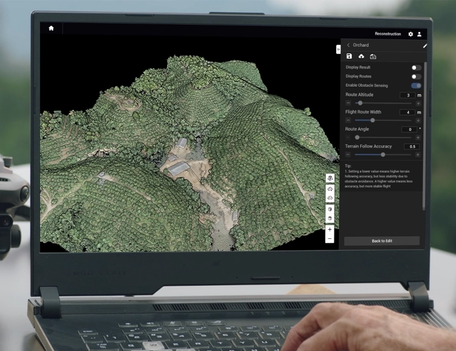 Аэрофотосъёмка садов дроном DJI Mavic 3M Enterprise