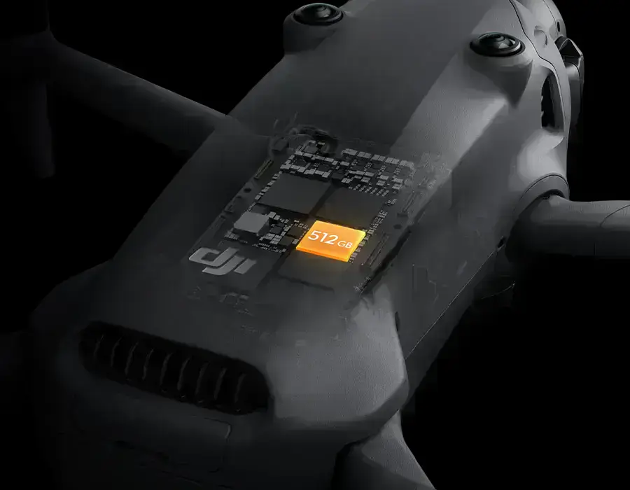 Зовнішній вигляд DJI Mavic 4 Pro з підписом на 64 ГБ вбудованої пам’яті