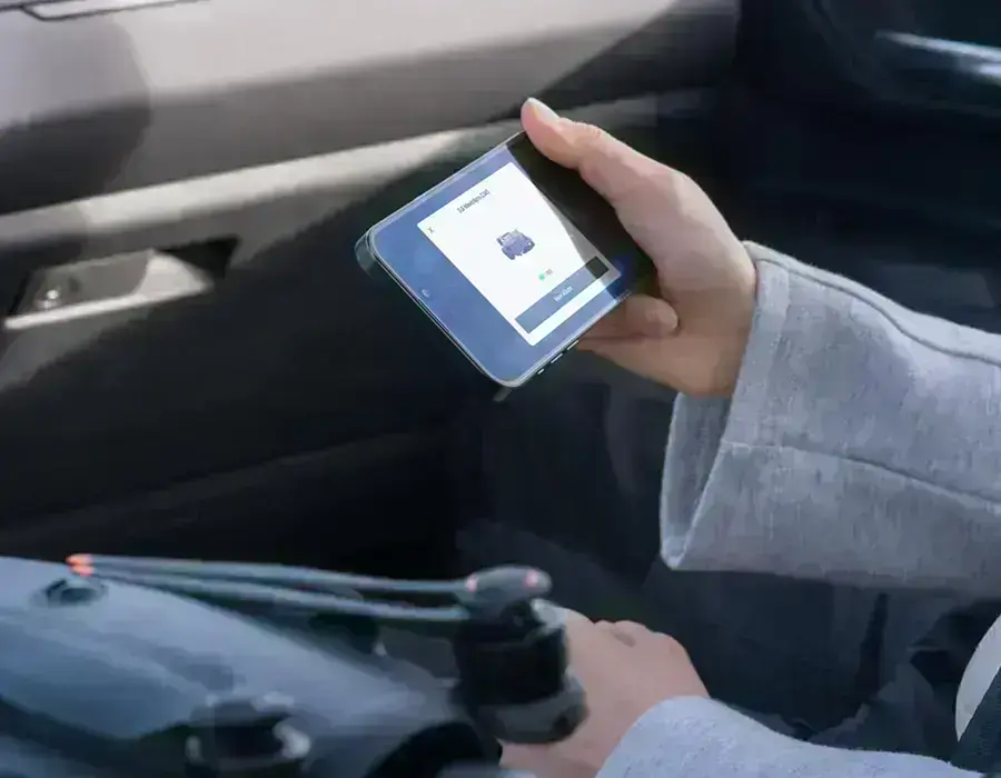 Інтерфейс бездротової передачі даних з дрона DJI через QuickTransfer