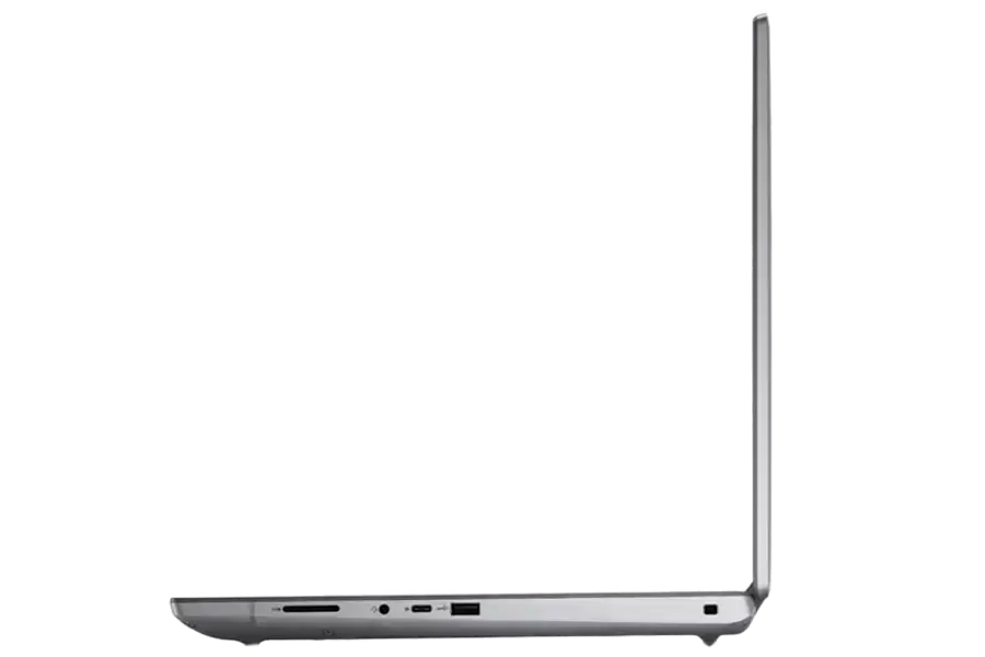 Dell Precision 7780 with various connection ports including USB, HDMI and Ethernet
