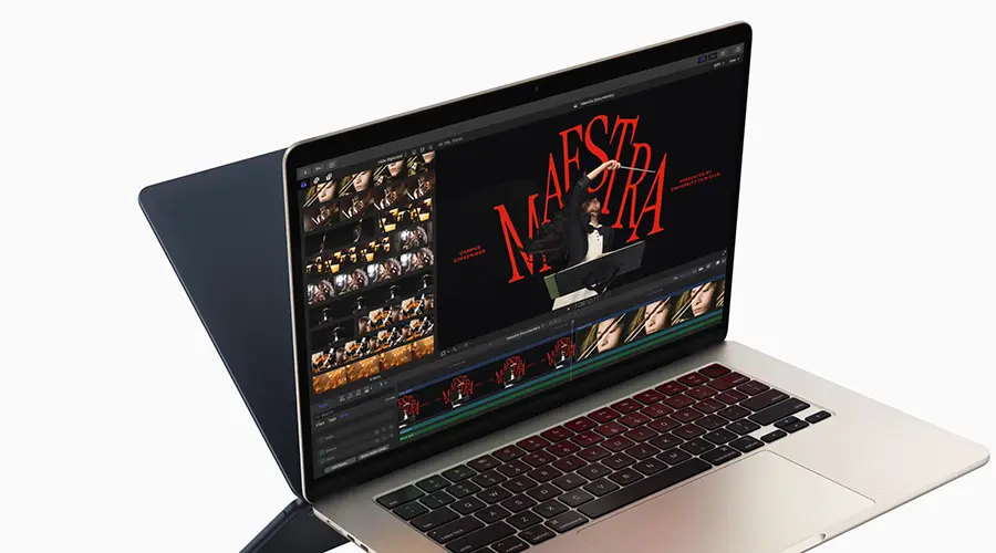 MacBook Air с поддержкой подключения к двум дисплеям 6K