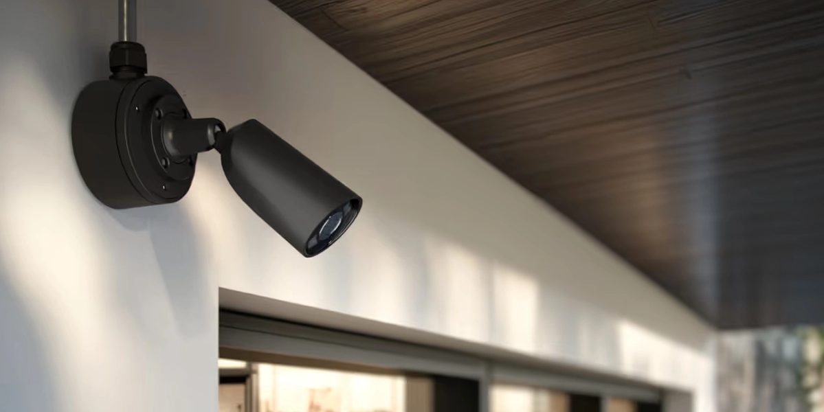 Ajax BulletCam HL — фронтальный вид камеры, проводная IP-камера