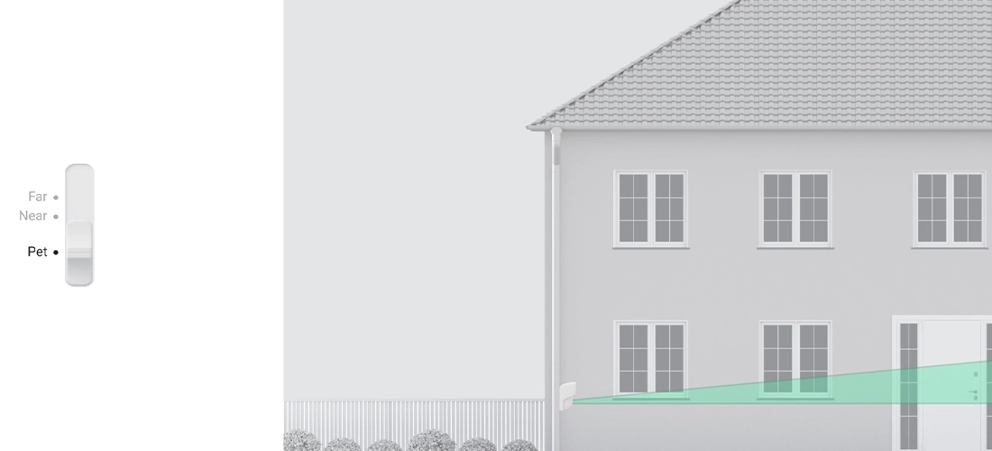 Беспроводной уличный датчик движения «штора» Ajax Curtain Outdoor White