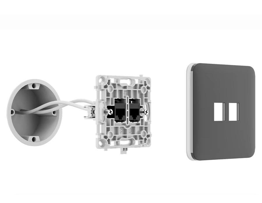 Ajax Outlet (LAN) - демонстрація монтажу