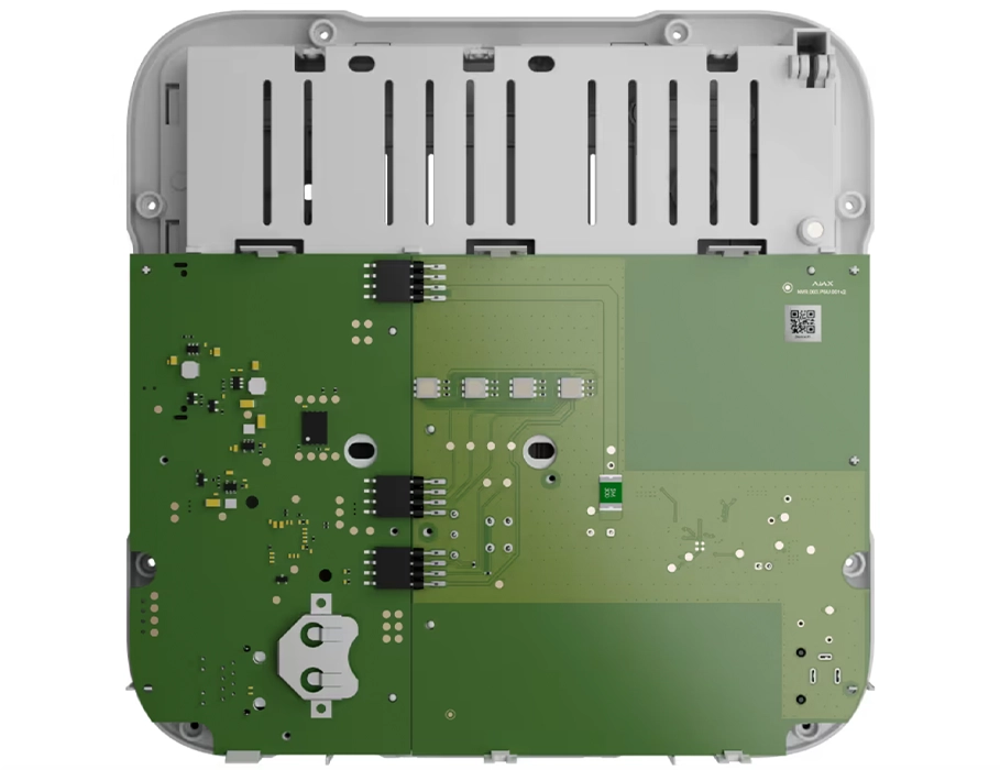 Установка блока живлення Ajax 12V PSU всередині корпусу NVR