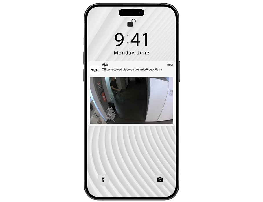IndoorCam — автоматическая запись при срабатывании датчиков Ajax