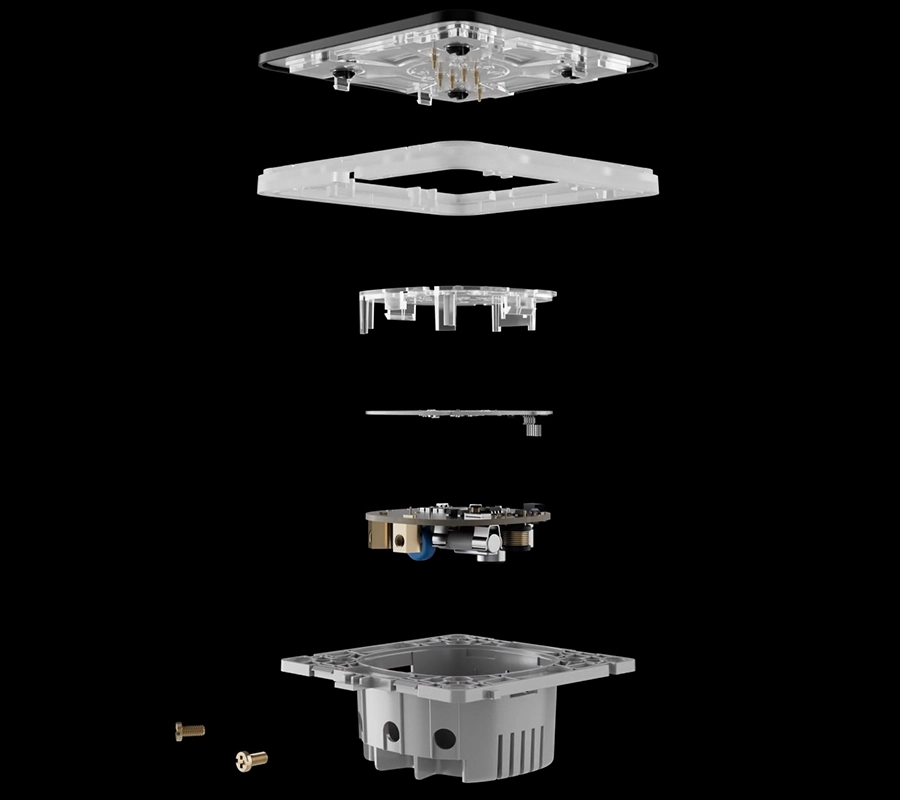 Розумний сенсорний димерний вимикач світла Ajax LightSwitch (Dimmer) Jeweller - Olive