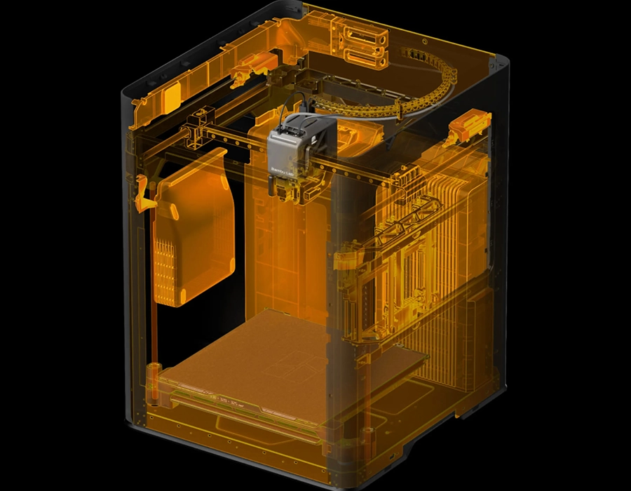 Bambu Lab H2C - демонстрация огнестойкого корпуса