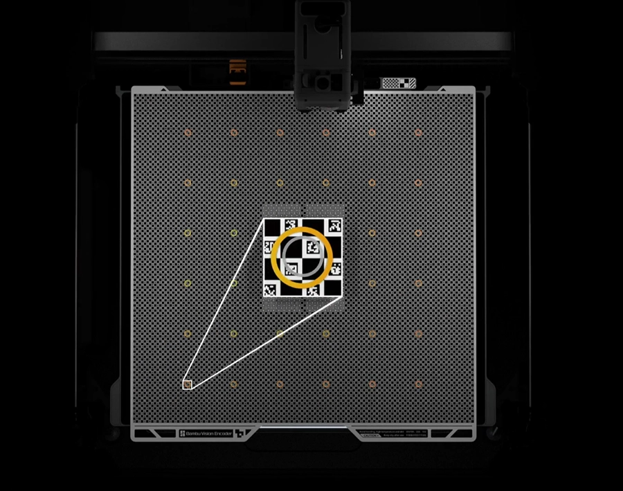 Коррекция механических отклонений с помощью Vision Encoder в Bambu Lab H2S
