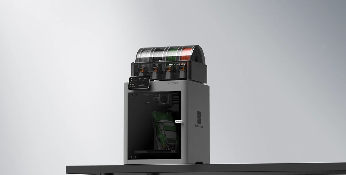 3D-принтер Bambu Lab P2S с AMS 2 Pro — современное устройство для профессиональной печати