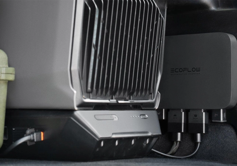 Генератор EcoFlow Alternator для зарядки Wave 3 під час руху