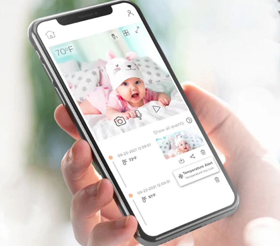 Родительский блок Motorola PIP 1500 с 5-дюймовым цветным ЖК-дисплеем