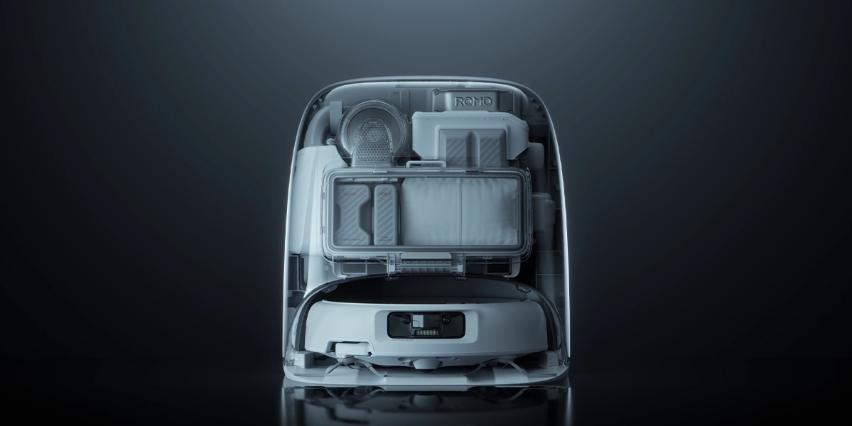 Робот-пылесос с влажной уборкой DJI ROMO P (CP.CR.00000052)