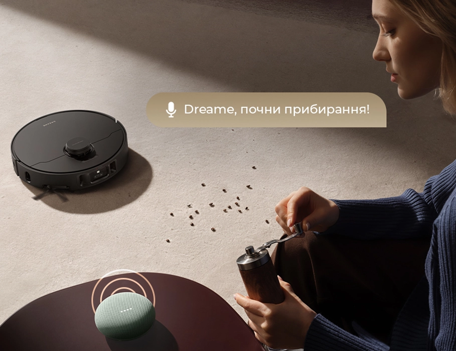 Dreame L40s Pro Ultra – голосовое управление через ассистентов Google, Alexa и Siri