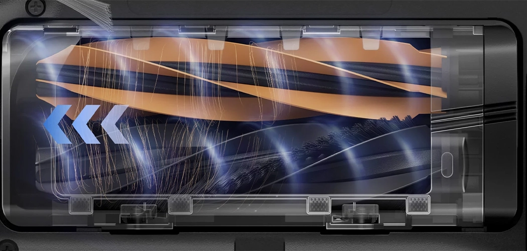 Dreame L40s Pro Ultra – щётка HyperStream DuoBrush для сбора волос