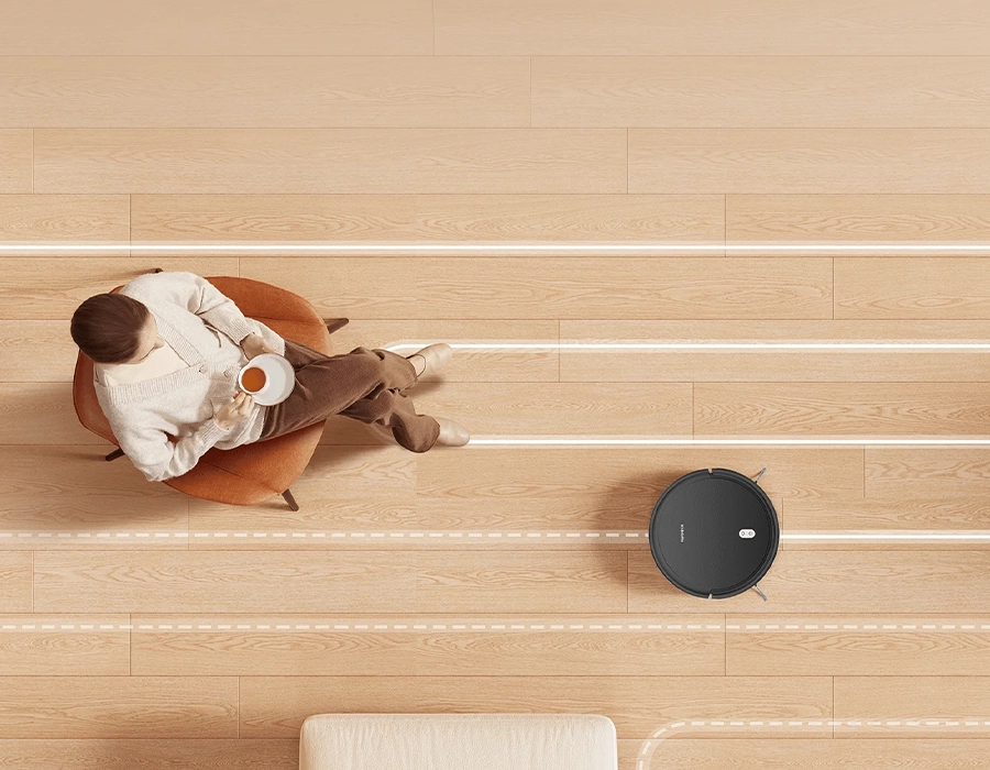 Робот-пылесос с влажной уборкой Xiaomi Mi Robot Vacuum E5 - Black (BHR8298EU)