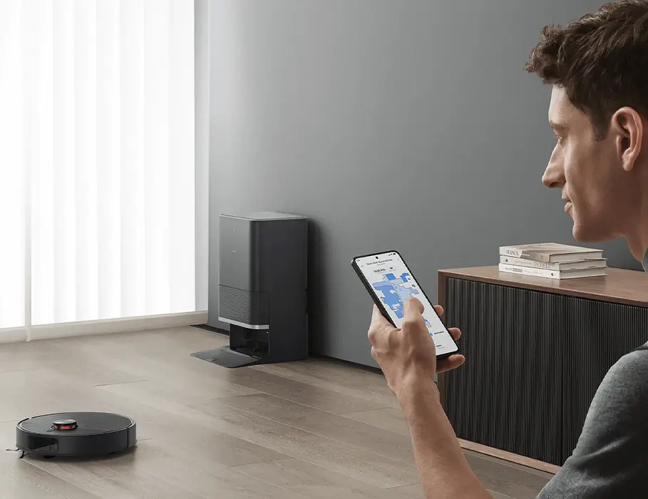 Розумне керування роботом-пилососом Xiaomi X20 Max через додаток або голосових помічників