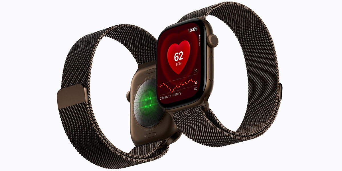 Apple Watch Series 12 GPS 42mm Light Gold Aluminum Case with Sand Sport Band - M/L (MJEE4)
