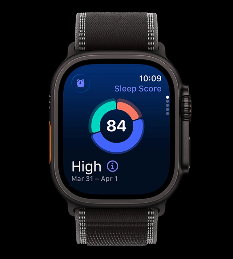 Apple Watch Ultra 3 показывает данные мониторинга сна на экране