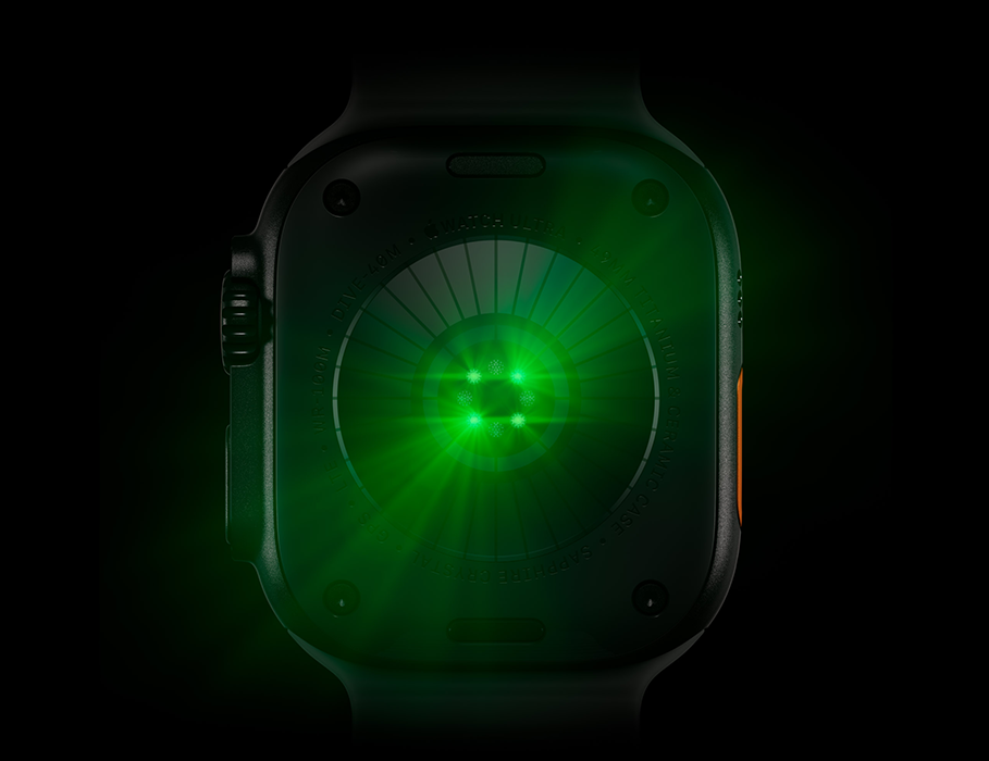 AApple Watch Ultra 4 GPS + Cellular 49mm Black Titanium Case with Translucent Black Ocean Band (MJAY4)