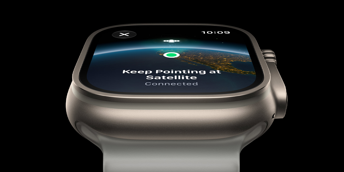 AApple Watch Ultra 4 GPS + Cellular 49mm Black Titanium Case with Translucent Black Ocean Band (MJAY4)