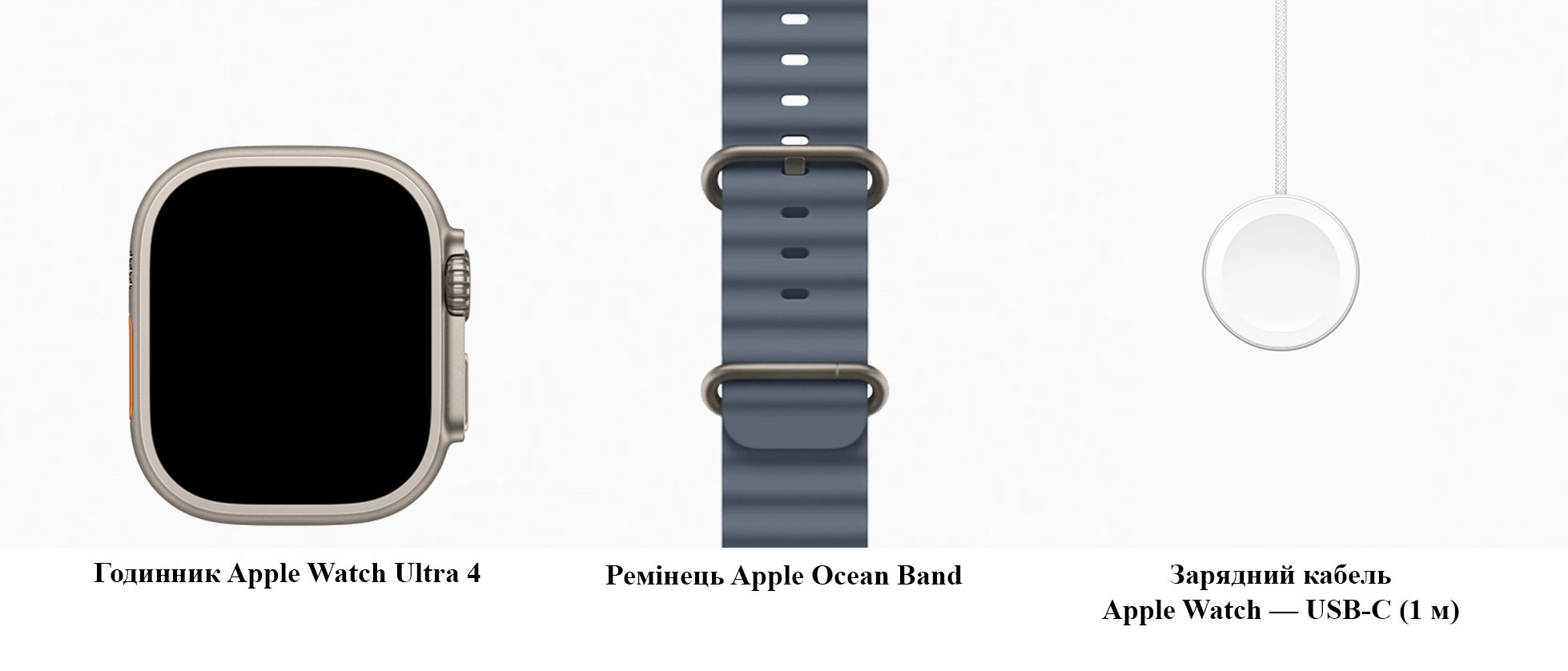 Apple Watch Ultra 4 GPS + Cellular 49mm Natural Titanium Case with Anchor Blue Ocean Band (MJCR4+MGCC4)