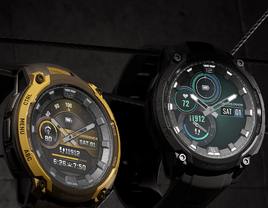 AMOLED-дисплей Garmin Instinct Crossover с Super-LumiNova для чёткого отображения данных