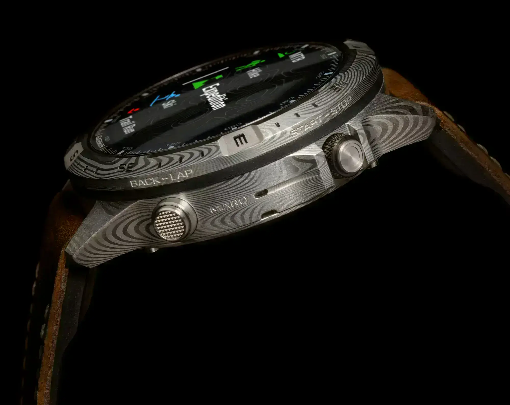Годинник Garmin MARQ Adventurer Gen 2 з дамаської сталі