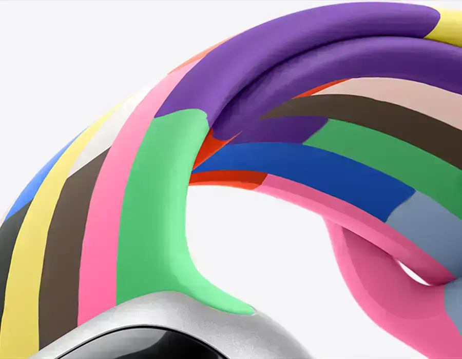 Крупний план ремінця Apple Pride Edition
