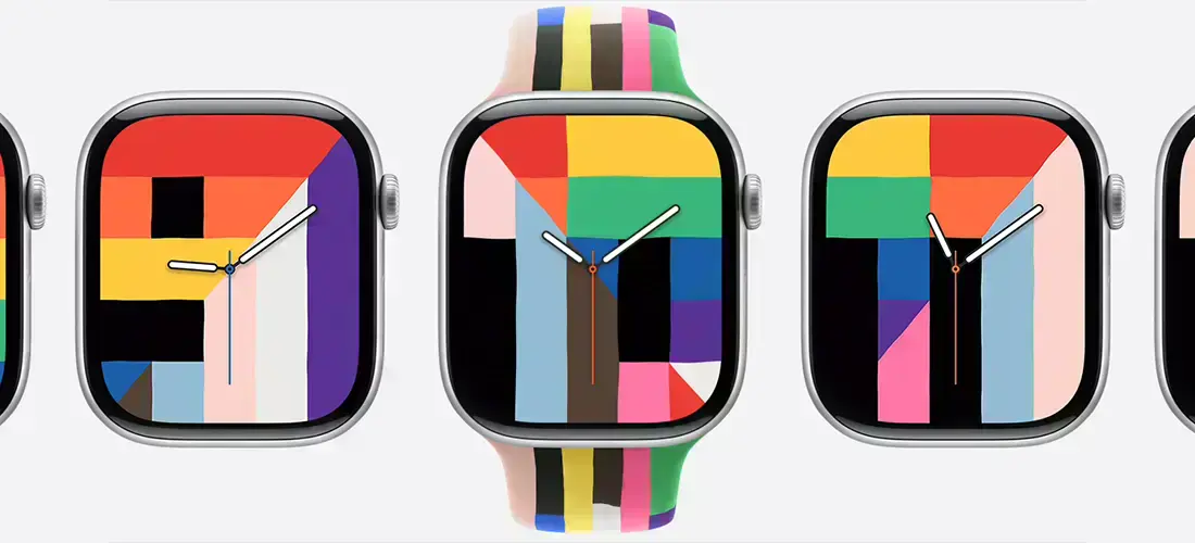 Ремінець Apple Pride Edition з райдужними смужками різної форми