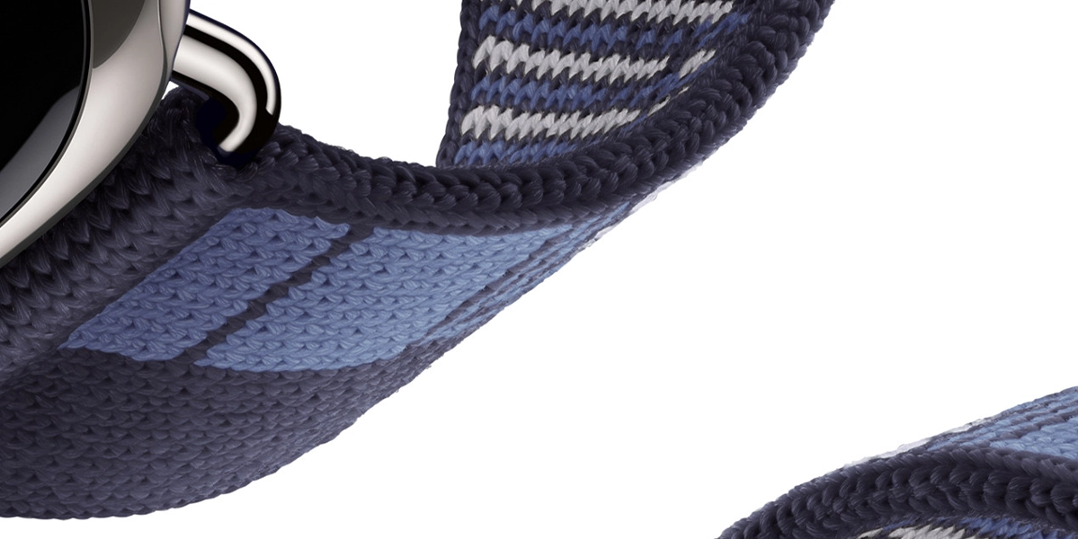 Ремешок Apple Watch Hermès 42/44/45/49mm Bleu Nuit Faubourg Party (MGHD4)