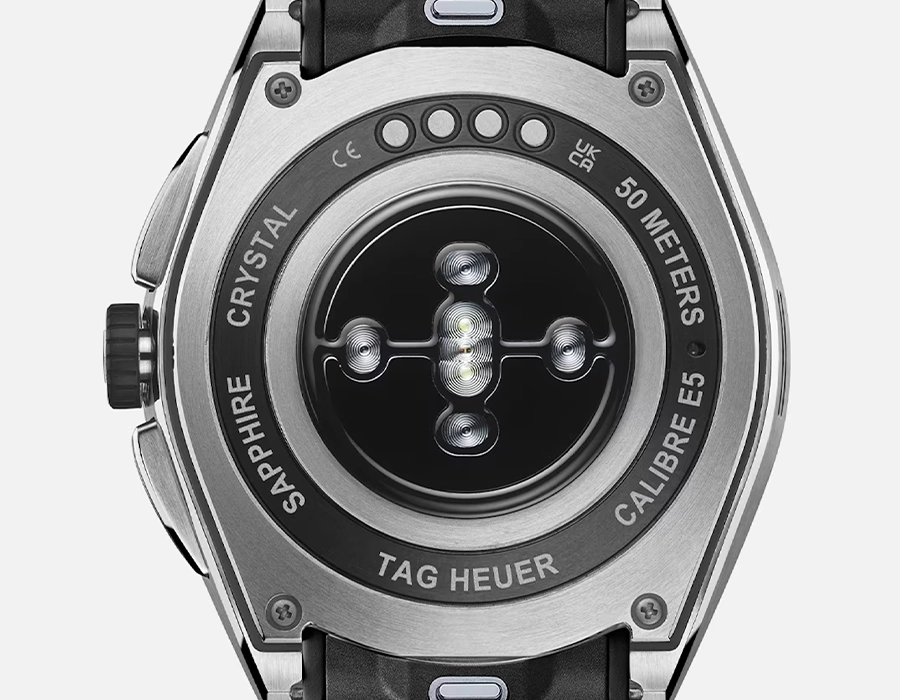 Смарт-часы TAG Heuer Connected Calibre E5 - 40 mm Steel Case with Black Rubber Strap (SBT8010.BT0002)