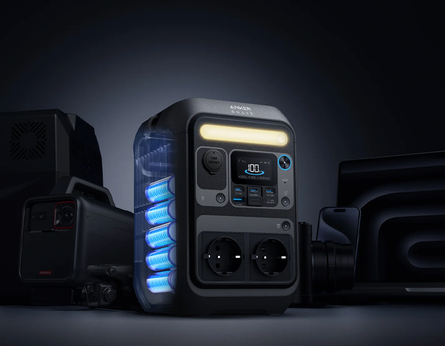 Портативная зарядная станция с ремешком Anker SOLIX C300X 288Wh 300W (A1723311)