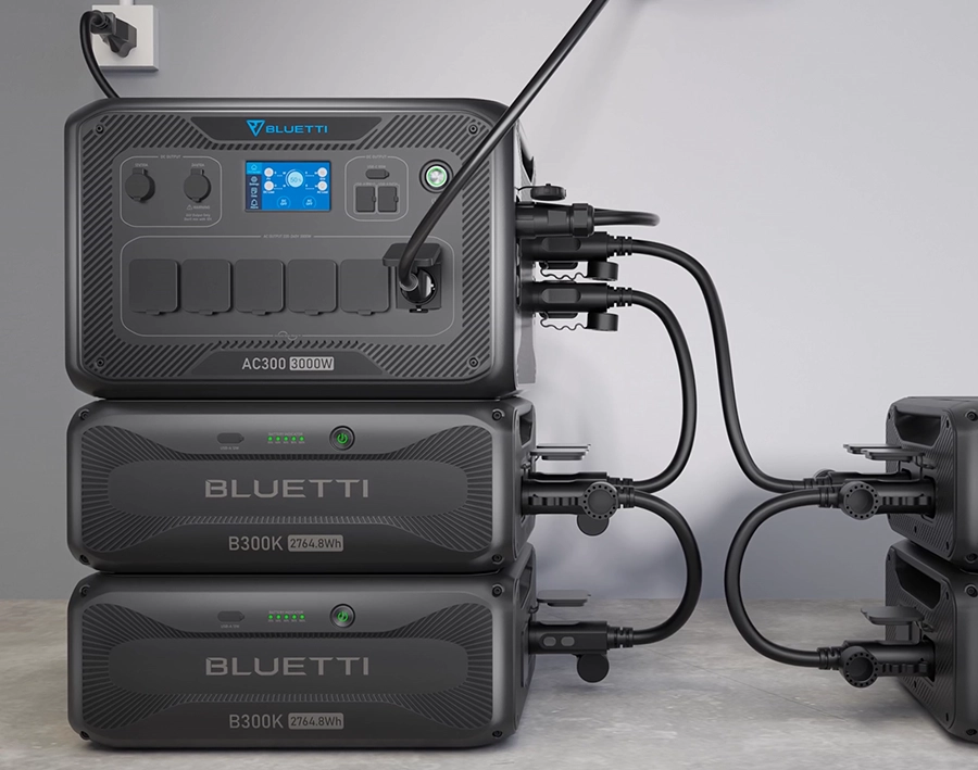 Комплект зарядної станції BLUETTI AC300 + BLUETTI B300K Expansion Battery | 2764Wh 3000W (AC300+B300K)