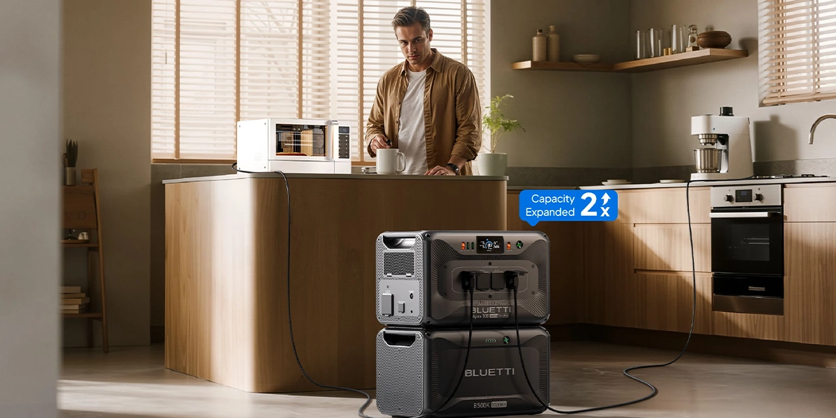 BLUETTI B500K під час підключення до Apex 300 в будинку