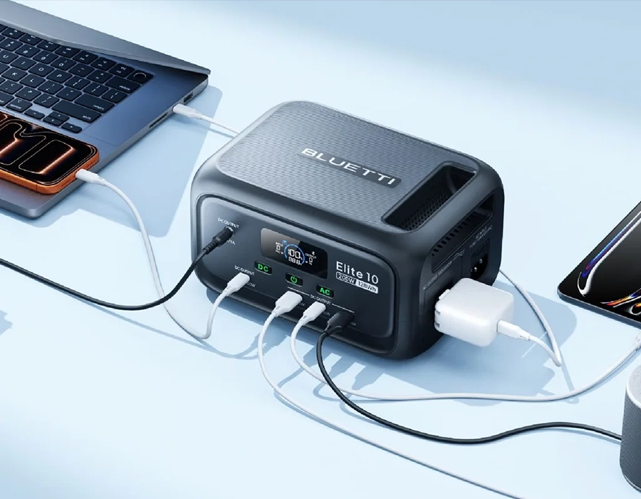 Портативна зарядна станція BLUETTI Elite 10 with UPS | 200W 128Wh (P-EL10-EU-GY-BL-010)