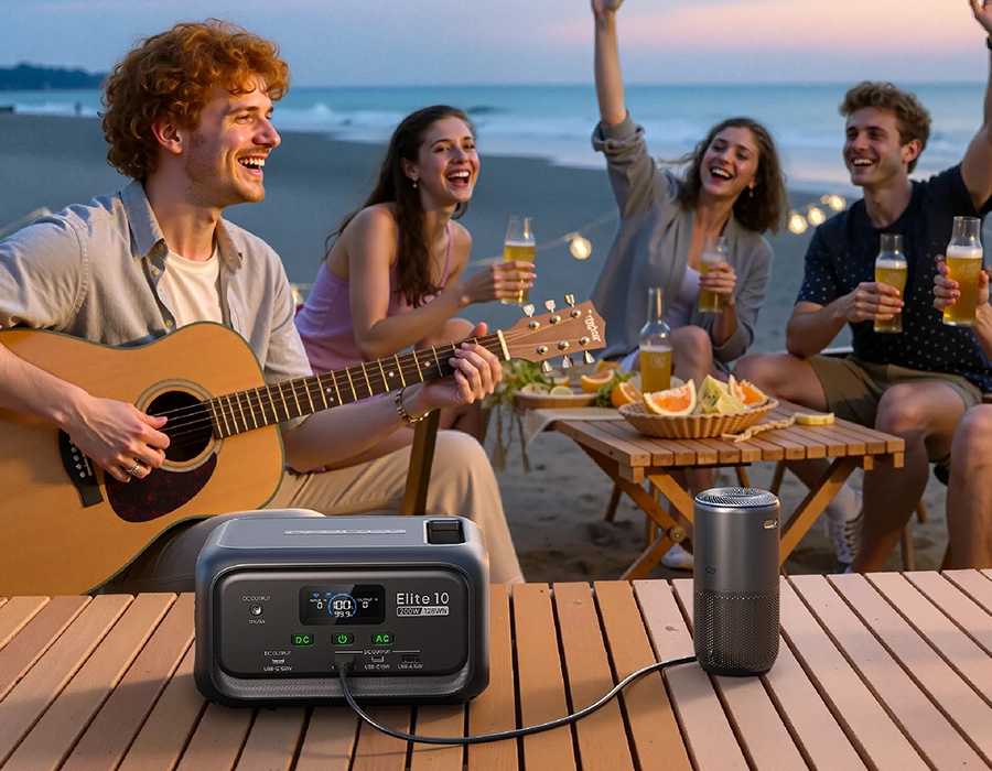 Портативна зарядна станція BLUETTI Elite 10 with UPS | 200W 128Wh (P-EL10-EU-GY-BL-010)