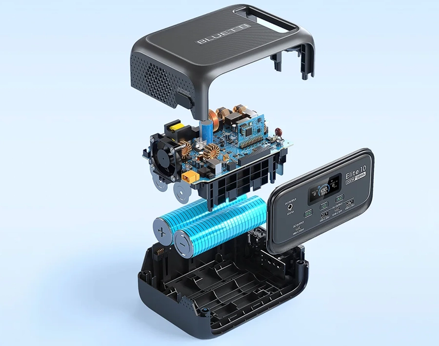 Портативна зарядна станція BLUETTI Elite 10 with UPS | 200W 128Wh (P-EL10-EU-GY-BL-010)