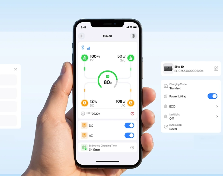 Портативна зарядна станція BLUETTI Elite 10 with UPS | 200W 128Wh (P-EL10-EU-GY-BL-010)