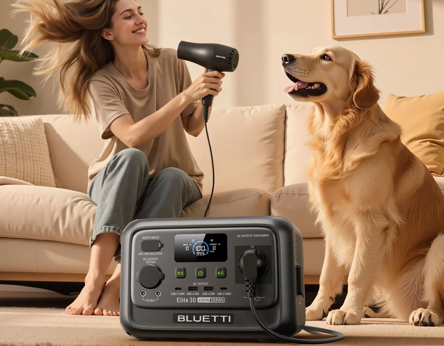 Портативная зарядная станция BLUETTI Elite 30 V2 | 600W 288Wh (P-EL30V2-EU-GY-BL-010)