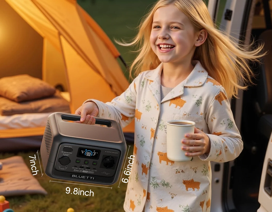 Портативная зарядная станция BLUETTI Elite 30 V2 | 600W 288Wh (P-EL30V2-EU-GY-BL-010)