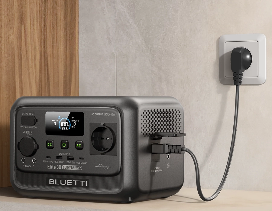 Портативная зарядная станция BLUETTI Elite 30 V2 | 600W 288Wh (P-EL30V2-EU-GY-BL-010)