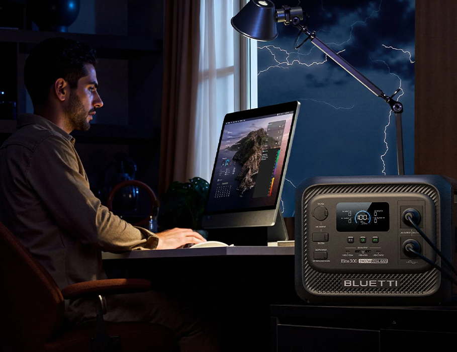 Портативна зарядна станція BLUETTI Elite 300 | 3,014.4Wh 2400W (P-EL300-EU-GY-10)