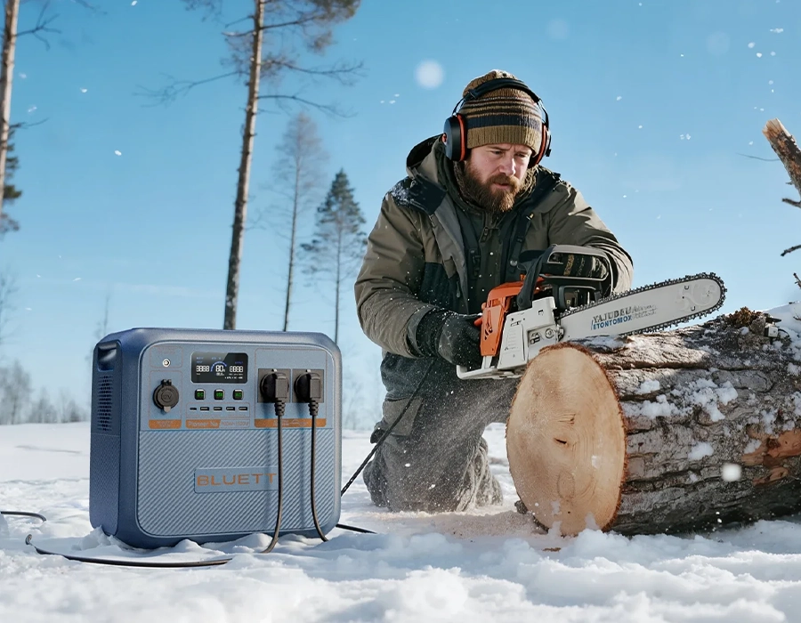 BLUETTI Pioneer Na у використанні взимку