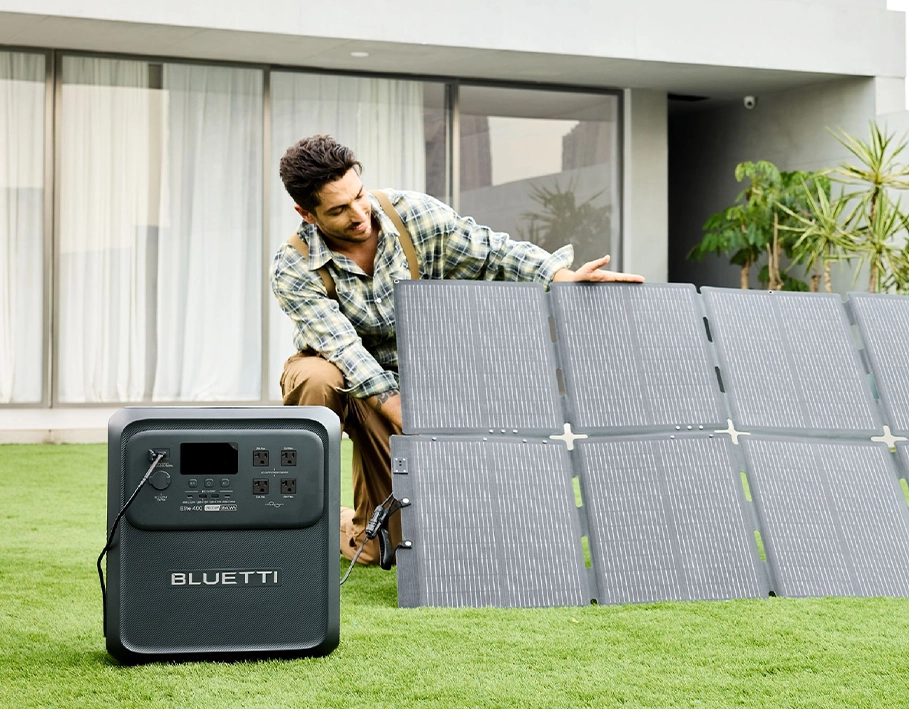 Портативна зарядна станція BLUETTI Elite 400 | 3840Wh 2600W (P-EL400-EU-GY-BL-010)