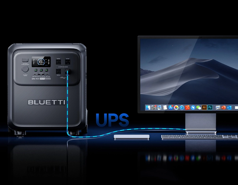 Портативна зарядна станція BLUETTI Elite 400 | 3840Wh 2600W (P-EL400-EU-GY-BL-010)