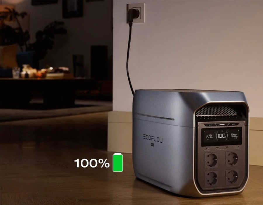 Портативная зарядная станция EcoFlow DELTA 3 Max Plus 2048Wh 6000W (EFD3MP-EU-CBOX)