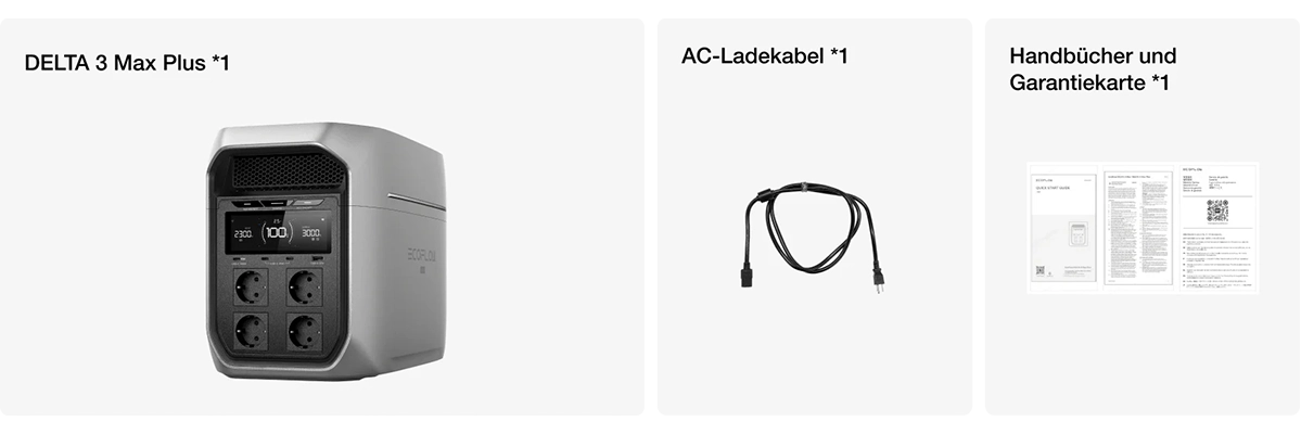 Портативная зарядная станция EcoFlow DELTA 3 Max Plus 2048Wh 6000W (EFD3MP-EU-CBOX)